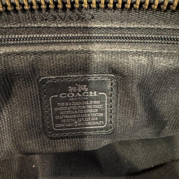 COACH Swagger 2WAY Shoulder & Crossbody Bag | Style 34420 Brown Pebbled Leather - Picture 6 of 6